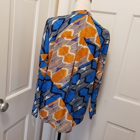NWT Aqua Multicolored High/Low Blouse - Small, colorful blouse - Picture 3 of 9
